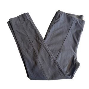 Chico's pants So Slimming black pull on ankle with vertical front seam Sz 1 US 8